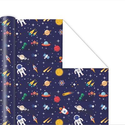 kaufen Astronaut Cartoon Printing Matte Gift Wrap Paper Roll für Geburtstags-Geschenk Online-Herstellung