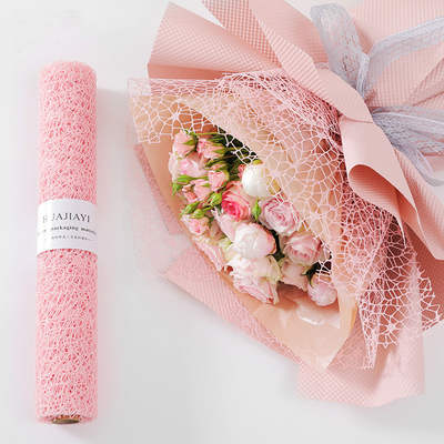 Ein guter Preis. Wasserdichte Spinnen-Mesh Eco Friendly Florist Wrapping-Papier-Rolle 50cm*5Y Online