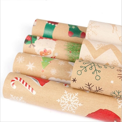 kaufen Art-Geschenk-Verpackungs-Papier des Weihnachten80gsm bedeckt 50cm*70cm viele neuen Entwürfe online manufacture
