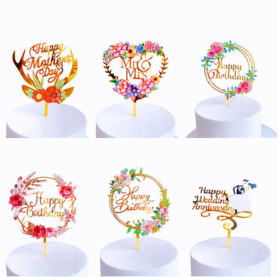 Ein guter Preis. Garland Happy Birthday Acrylic Cake Topper Decorations W12.5cm Online