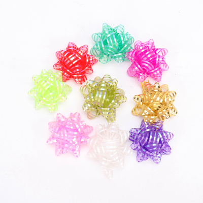 Ein guter Preis. Organza-Zug-Stern-Band beugt 3 Zoll-glattes breites Weihnachtsband Online
