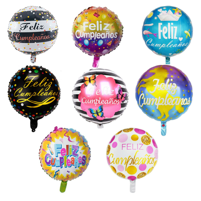 Ein guter Preis. Spanisches alles Gute zum Geburtstag ringsum sechseckigen Aluminiumfilm steigt 18 Zoll im Ballon auf Online