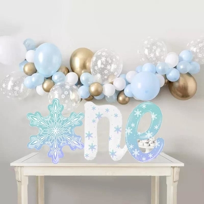 Ein guter Preis. Wholesals-Schneeflocke ein Geburtstags-Ballon-Winter-Geburtstags-Ballon-Winter-Geburtstagsfeier-Dekor-Schneeflocken-Folien-Ballon Online