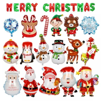 Ein guter Preis. Weihnachtsfolien-Ballon-Elch-Schneemann-Santa Claus Christmas Party Decorations Party-Ballon Wholesal 2022 neuer Online
