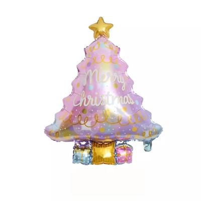 Ein guter Preis. Grosshandel Rosa Weihnachtsbaum Folie Ballon Selbstversiegelung Wiederverwendbar Ballon für das Jahr Party-Versorgung Aluminiumfilm Online