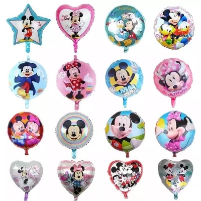Ein guter Preis. Aufblasbarer Folienballon mit Cartoon-Figur, runder Stern, Minnie Mickey, für Kinder, 18 Zoll Online