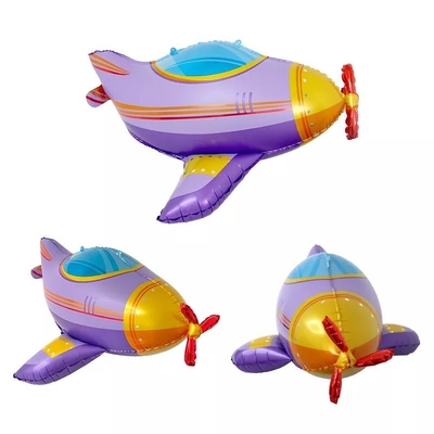 Ein guter Preis. 3D selbstdichtende Aluminiumfolie Cartoon Flugzeug Ballons benutzerdefinierter Druck für Party Online