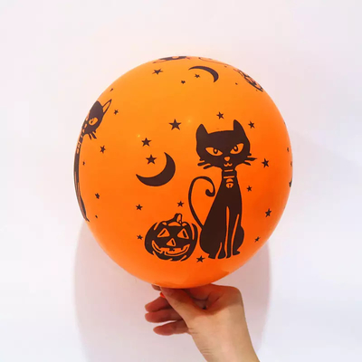 Ein guter Preis. Der kundenspezifische Geist, der Halloween-Ballone formen druckt um, weiße Farbe 12inch Online