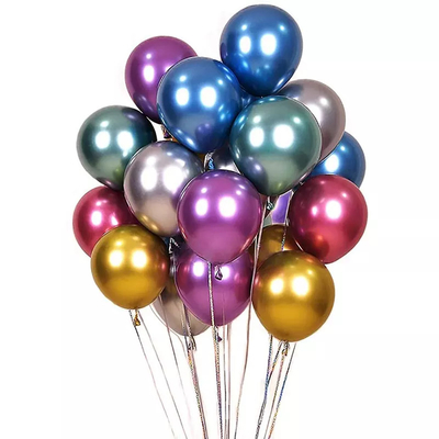 Ein guter Preis. Buntes Runden-Helium-metallischer Latex-Ballon 10/12Inch Chrome für Geburtstagsfeier Online