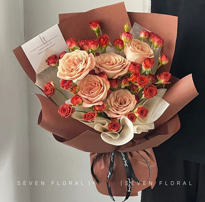 Guter Preis Einfarbiges wasserdichtes Ouya-Papier-Blumenstrauß-Blumen-Geschenk-Packpapier Online