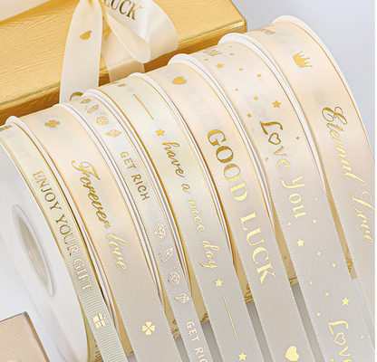 Guter Preis Gold überzogenes Segen-Blumen-Geschenk-Verpackungs-Band für Heiratsgeständnis-Antrag Online