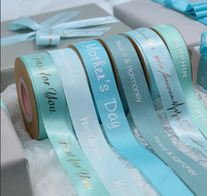 Guter Preis Blumenladen-Geschenk, das das Twill-Band einwickelnd druckt mit Logo verpackt Online