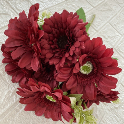 Ein guter Preis. Mehrköpfige europäische Chrysanthemen-Kunstblume Online