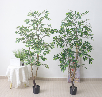 Ein guter Preis. Bonsai-gefälschtes Niederlassungs-Bantambaum Microcarpa-Grün-Blatt-künstlicher Ficus-Plastikbaum im Freien Online