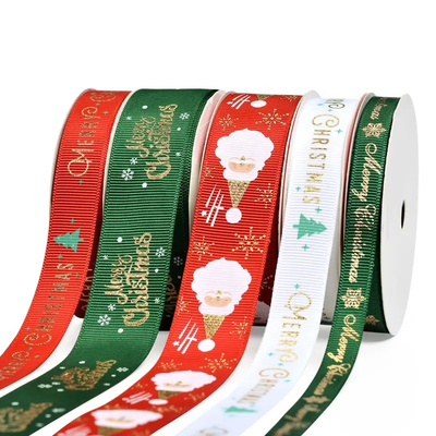 Ein guter Preis. Weihnachtsband Geschenke Bänder Webbing Großhandel Satin mit Logo Party Heimdekoration Ornamente Online