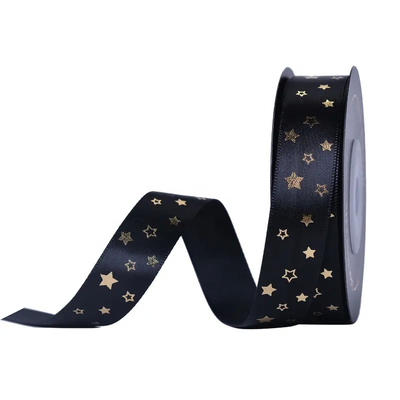 Ein guter Preis. FAMOUS Schwarz vergoldetes Seidenband für Logo-Geschenke Online