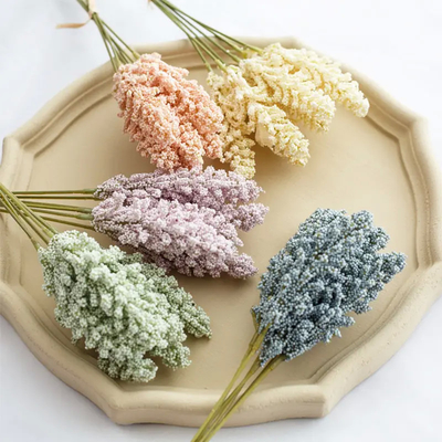 Ein guter Preis. Heimdekoration Schaumbeeren Spike Mini Fake Vanille Blume künstliche Baby Atem Blumen Online