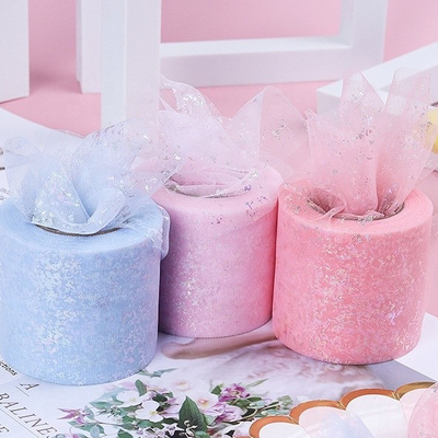 Ein guter Preis. Polyester Organza Tulle Rollen mit mehrfarbiger Gestaltung Atmung Online