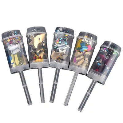 Ein guter Preis. 17cm Hochzeitspapier biologisch abbaubare Konfetti Poppers Push Pop Party Konfetti Kanone Online