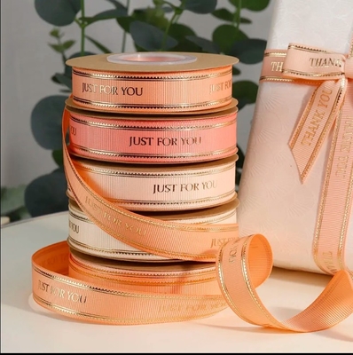Ein guter Preis. Hochwertiges 3D-Hotstempeln von grosgrain, individuell gedrucktes Band Online