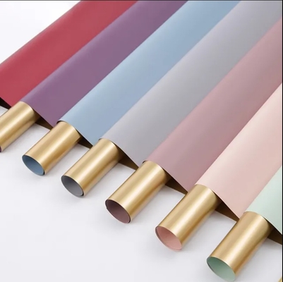 Ein guter Preis. 64X34X0,36 cm Gut Handgefühl Doppelseitiges Kunststoffblumenpapier mit Gold Online