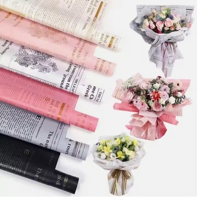 Guter Preis Blütenbrief gedruckt, personalisiertes Geschenkpapier für die Verpackung von Reespulp-Bouquets Online