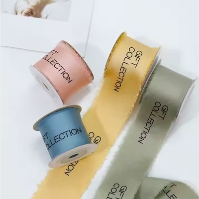 Ein guter Preis. Silk Screen Printed Chiffon Satin Ribbon in vielen Farben für maßgeschneiderte Spaltungen Online