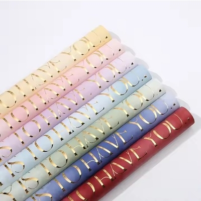 Ein guter Preis. Koreanische Geschenke Verpackungspapier 58*58cm wasserdicht Floristenverpackung für bunte Blumensträuße Online