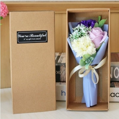 Ein guter Preis. Rosenseifen-Bouquet Geschenk-Box Weihnachtsgeschenk Kleines Geschenk Aktivität praktische Nelke Simulation Blume Kleines Blumenstrauß Online