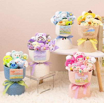 Ein guter Preis. Fertiggefertigte Plüschpuppe Snack Lollipop Bouquet Mehrfarbe Option Online
