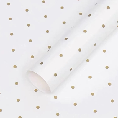Ein guter Preis. Polka Dot Frisches Blumenverpackungspapier Wasserdicht Bouquet im europäischen Stil Verpackung Bestellung Online