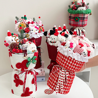 Ein guter Preis. Weihnachtsplüsch Stoffpuppe Fertig Bouquet Weihnachtsgeschenk Geburtstagsgeschenk für Freundin Online