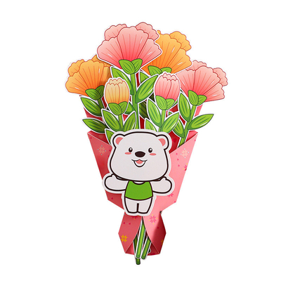 Ein guter Preis. Geburtstagsgeschenk Blumenstrauß, Grußkarte DIY Handgefertigtes Papiermaterial Kit. Online