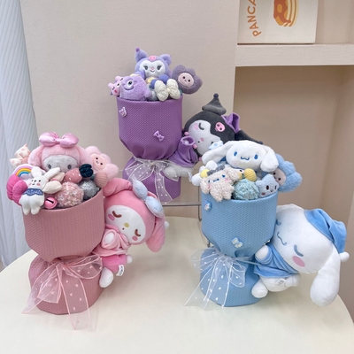 Ein guter Preis. Zeichentrickfilm Kuromi Puppe Bouquet Kreatives Geschenk Geburtstagsgeschenk Bouquet für Freundin Abschlusszeit Valentinstagsgeschenk Online