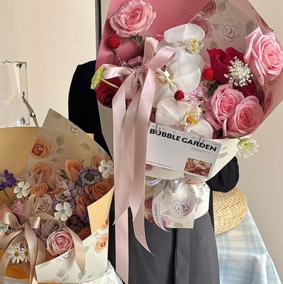 Ein guter Preis. Muttertag Ewige Nacht Sternenfluss Blumenverpackungspapier, verdickte Rosenstrauß Verpackung, Blumenpapier, Blumenkunst, Blumenladen handgefertigte Materialien Online