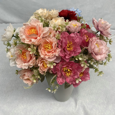 Ein guter Preis. Hochzeitssets, Foto-Requisiten für zu Hause, Simulationsbouquet mit Pfingstrosen Online