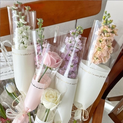 Ein guter Preis. Grenzüberschreitendes Einfach-Bouquet-Packpapier, durchsichtige Einfach-Göttin Einfachblume, Einfachblumenbeutel, englische Blumenmaterialien Online