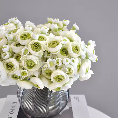 Ein guter Preis. 6 Köpfe Pfeonenschmuck Blumenbüschel Kunstblumen Falsch Pfeonenschmuck Seidenblume für Hochzeitszimmerdekoration Online