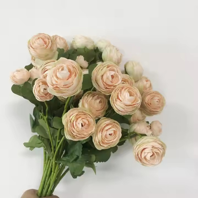 Ein guter Preis. Freie künstliche Pfingstrosen Pfirsich Ranunculus Seidenpfingstrosen Blütenstrauß Online