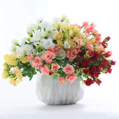 Ein guter Preis. Großhandel Hochzeitszimmer Dekoration Rose Bouquet Kunstseidenblumen Bouquet Online