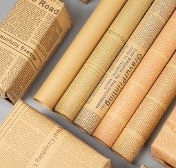 Ein guter Preis. Vintage englische Zeitung Kraftpapier Blumenverpackungspapier Online