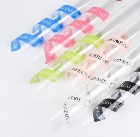 Ein guter Preis. Farbenfrohe minimalistische Glaspapierblumenverpackungspapier Online
