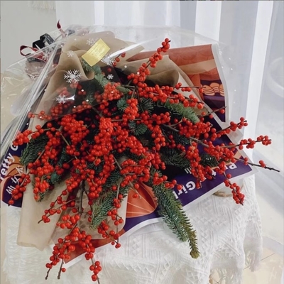 Ein guter Preis. Wasserdichtes, transparentes Schneeflocken-Zellophan-Blumenverpackungspapier, Weihnachtsgeschenk, Weihnachtsabend Apfelstraußverpackung Online