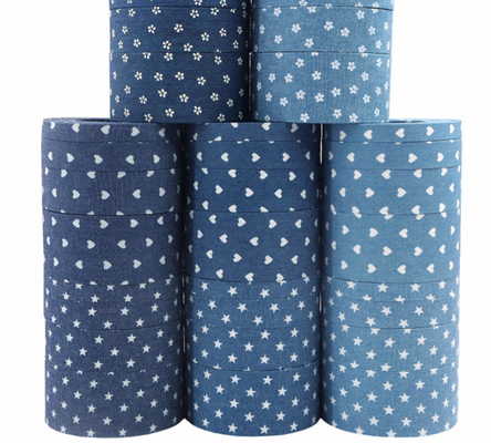 Ein guter Preis. Liebe/fünfzackiger Stern/kleine Blume Cowboy Pressing Strip Webband Handgefertigt Bogen Haar Accessoires Haarklemm Material Band Online