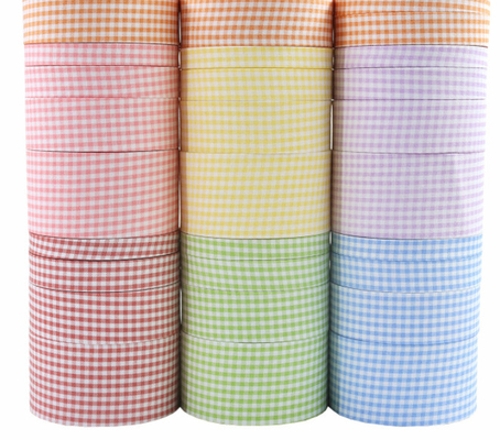 Gittergepresstes Stoffband, kleines Gittergewebtes Band, handgefertigte DIY-Bogegraben, Haarzubehör, Bogegraben, Kleidung, Baumwollband