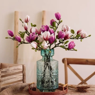 Ein guter Preis. Magnolia künstliche Blume Wohnzimmer Essen Tisch dekorative künstliche Blume Online
