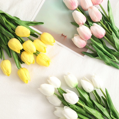 Ein guter Preis. Simulation von Tulpenblumen, künstliche Blumen im nordischen Stil, Mini-Seidenblumenornamente, Blumenkunst, frische und einfache Blumenarrangements, Instagram Hochzeitsfeiern Online