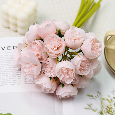 27 künstliche Lotusblumen, Hochzeitshalle handgeführte Blumensträuße, frische und einfache Hausdekoration Fotografie Requisiten