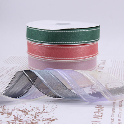 Ein guter Preis. Hochwertige Blumenverpackungen, koreanische Spitze, Eugen-Gaze-Gürtel, 1 cm bis 3,8 cm Geschenkverpackungen, Schneegas-Gürtel Online