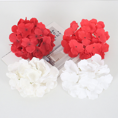Ein guter Preis. Großhandel von 27 Stück gefrierter Stoff Hortensienblütenköpfe, künstliche Blumen für das Hochzeitsfest, Blumenstraßenblumenarrangement, Blumenwandgrunddekoration und künstliche Blumen Online